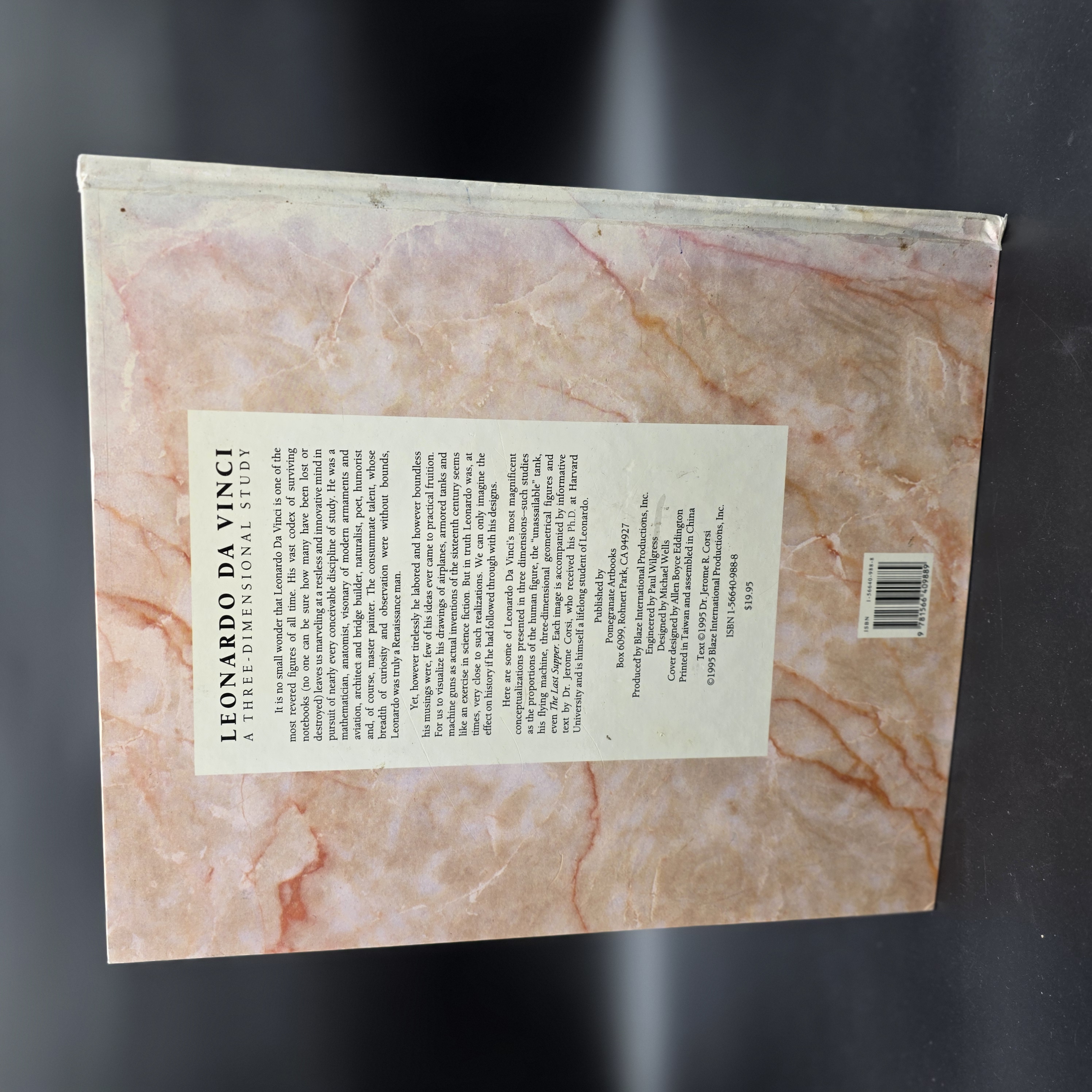 Leonardo Da Vinci A Three-dimensional Study by Jerome R Corsi (Hardcover, 1995) — Lot 062, photograph 7