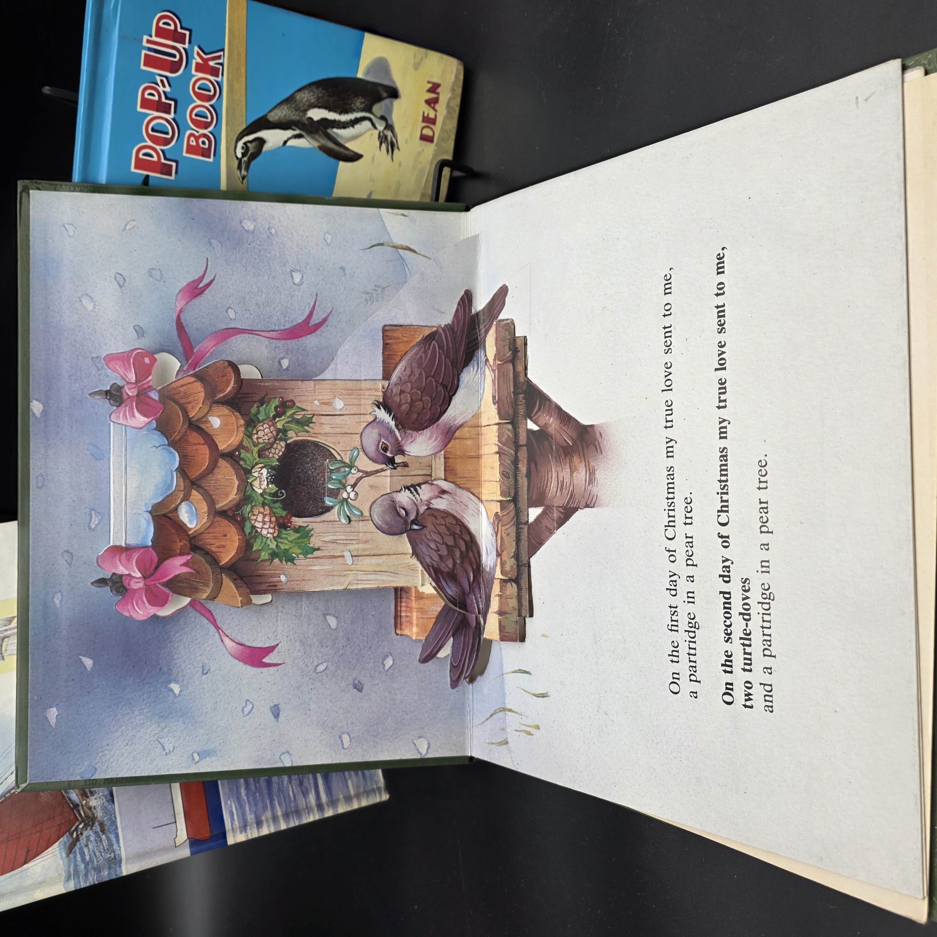 Lot of Three Vintage Pop-Up Books: The Twelve Days of Christmas, Zoo, and Boats — Lot 065, photograph 3