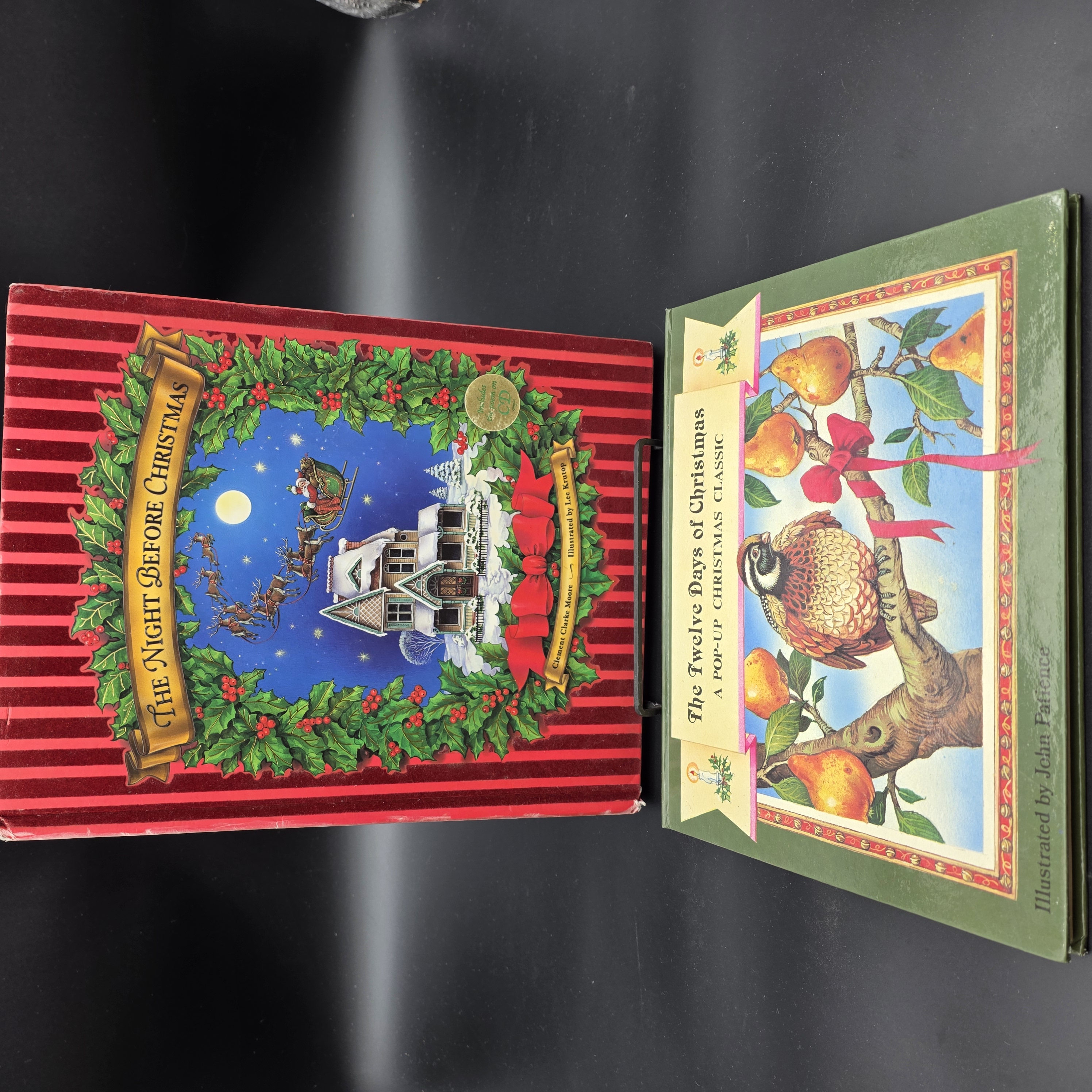 Lot of Two Pop-Up Christmas Books: The Night Before Christmas & The Twelve Days of Christmas — Lot 068, photograph 1