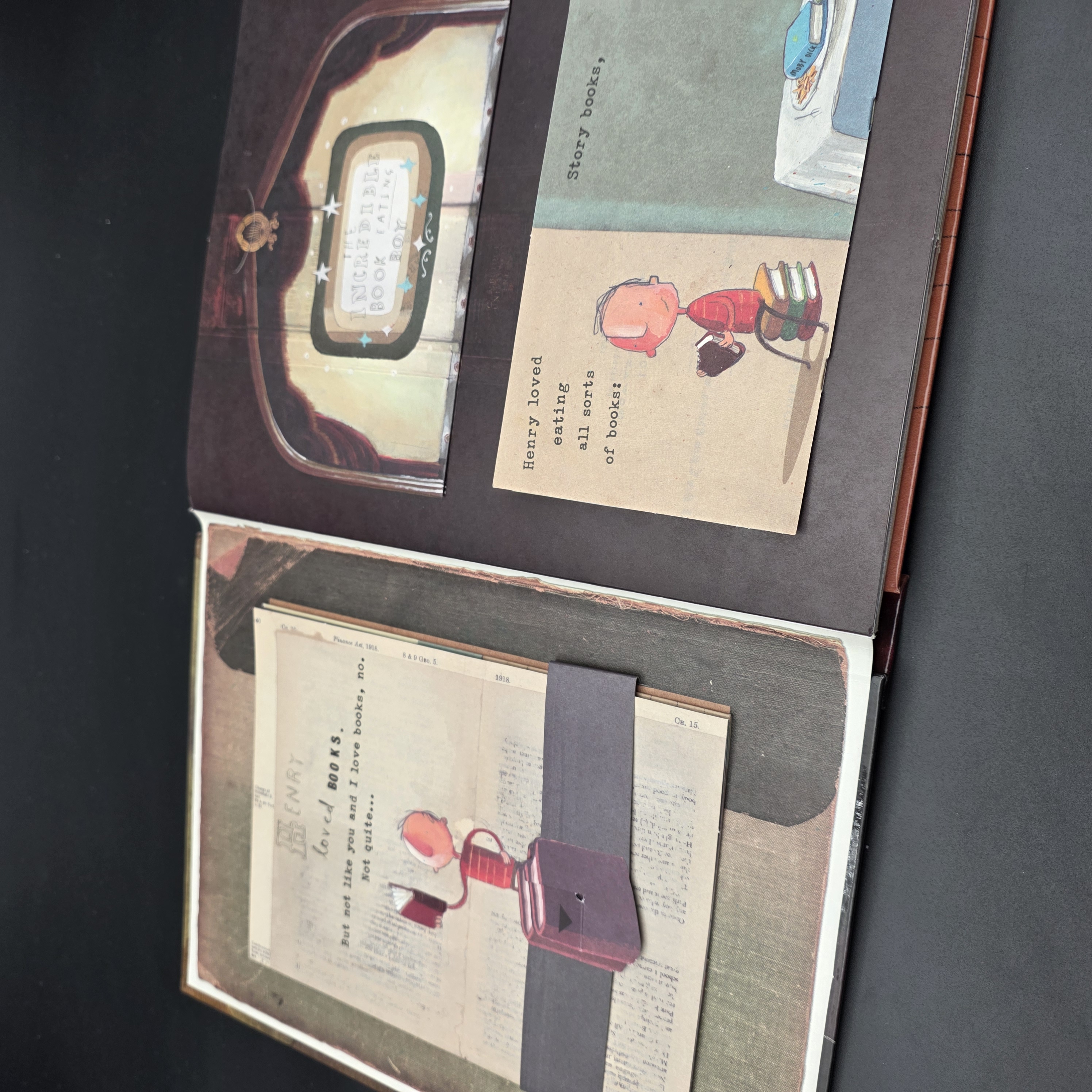 The Incredible Book Eating Boy: Pop-Up Book by Oliver Jeffers (Hardcover, 2009) — Lot 084, photograph 4