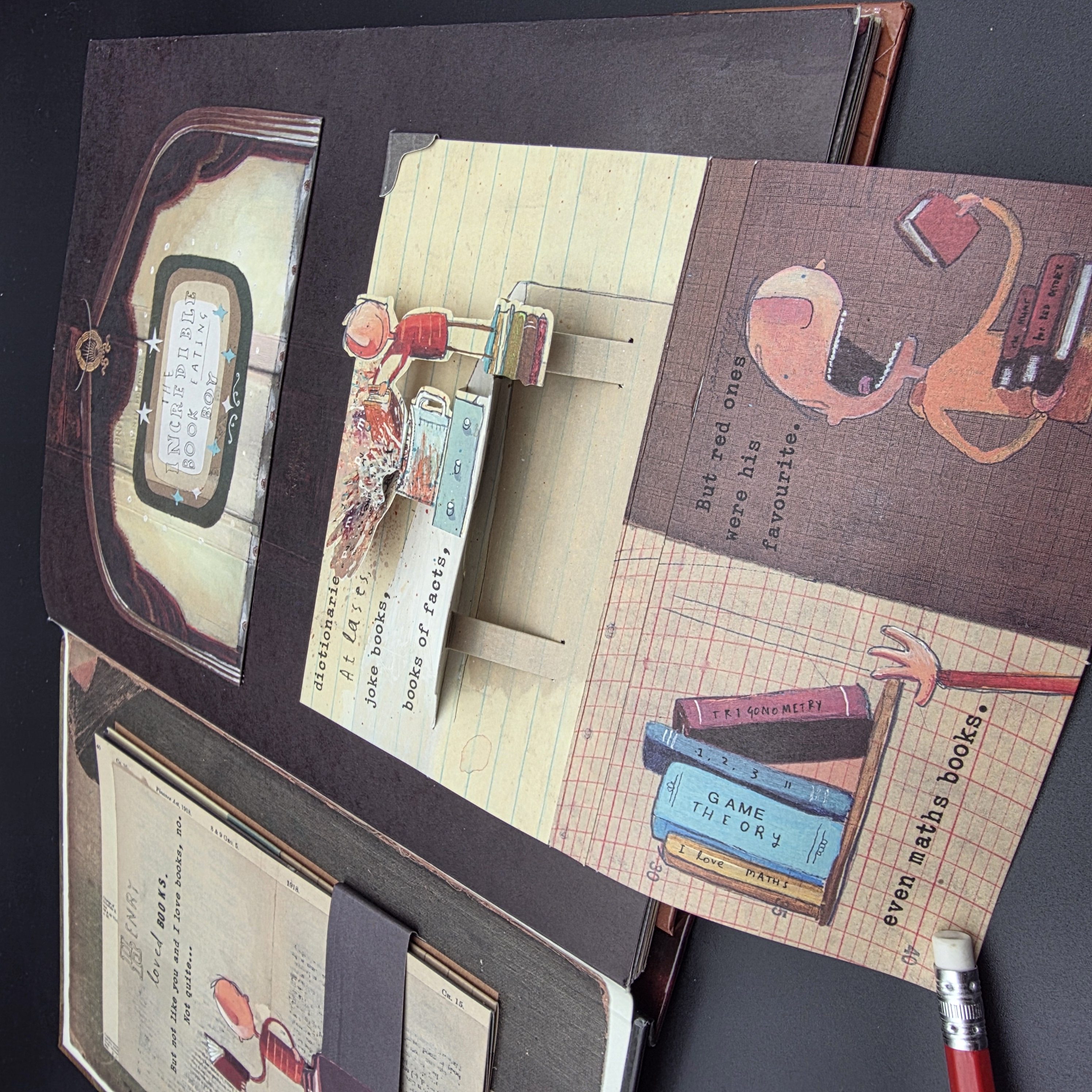 The Incredible Book Eating Boy: Pop-Up Book by Oliver Jeffers (Hardcover, 2009) — Lot 084, photograph 6
