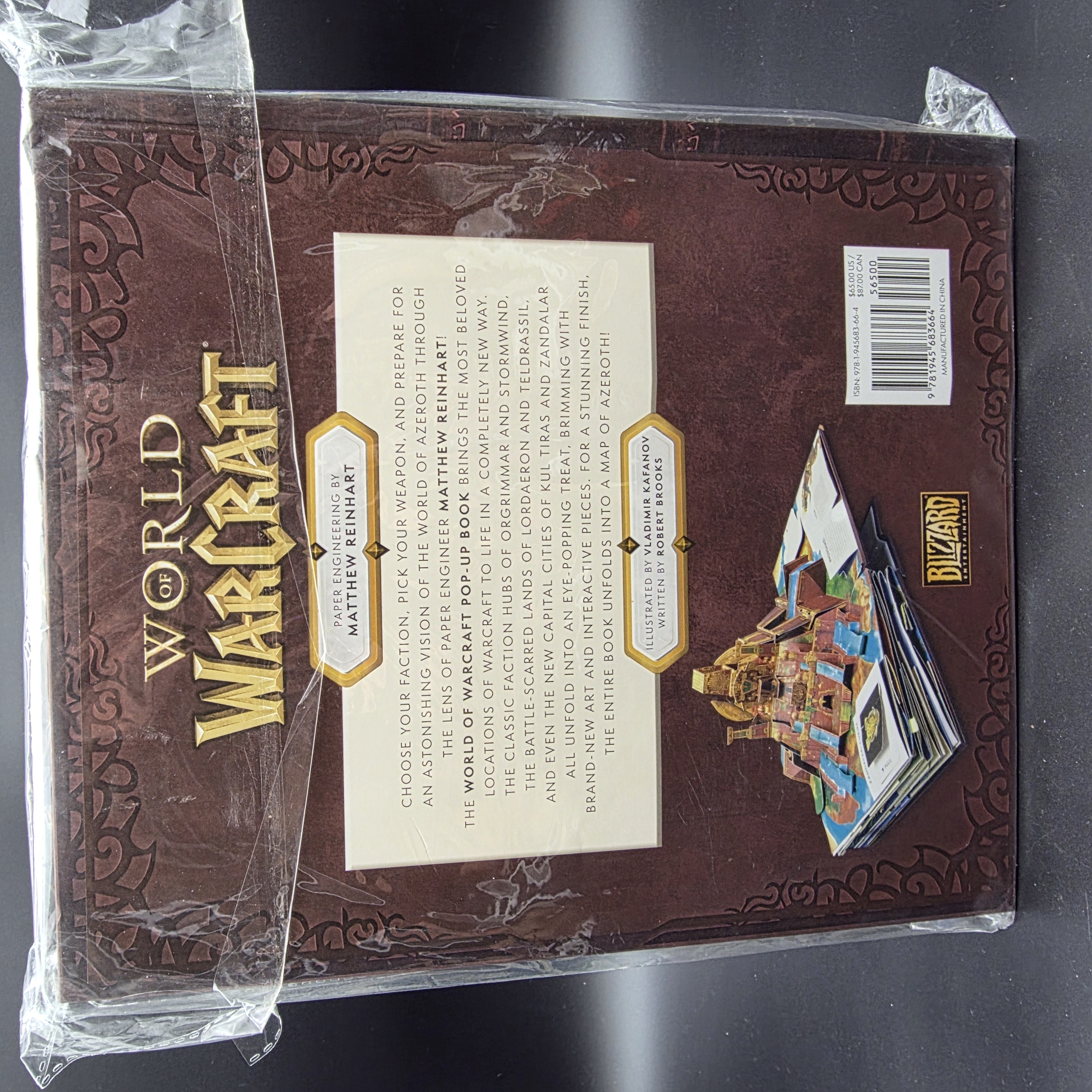 The World of Warcraft Pop-Up Book by Matthew Reinhart (Hardcover, 2019) Blizzard — Lot 092, photograph 3