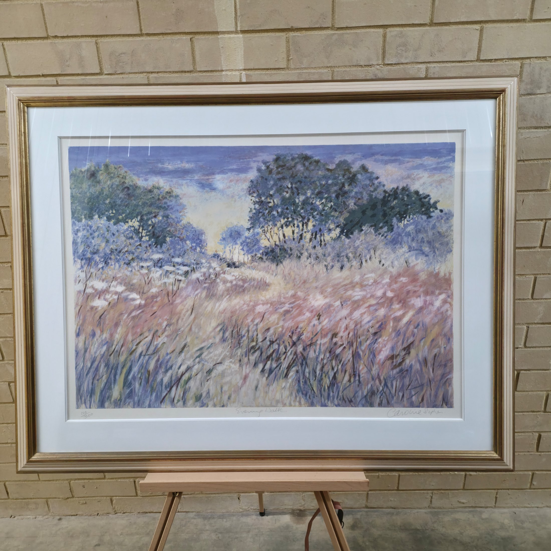 Caroline Sykes - 'Evening Walk' - Large Framed Signed Limited Edition Print — Lot 016