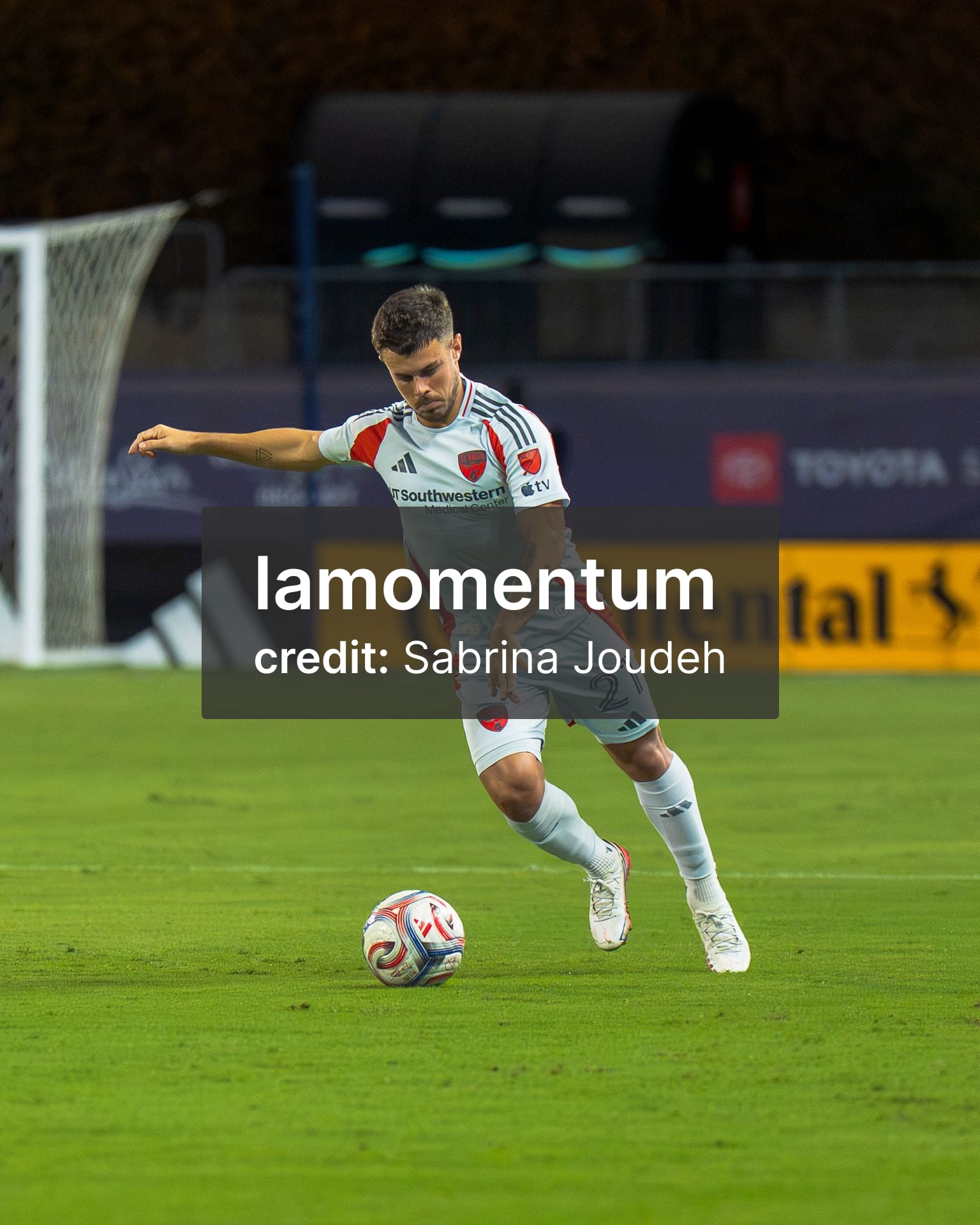 Joaquin Valiente takes a kick