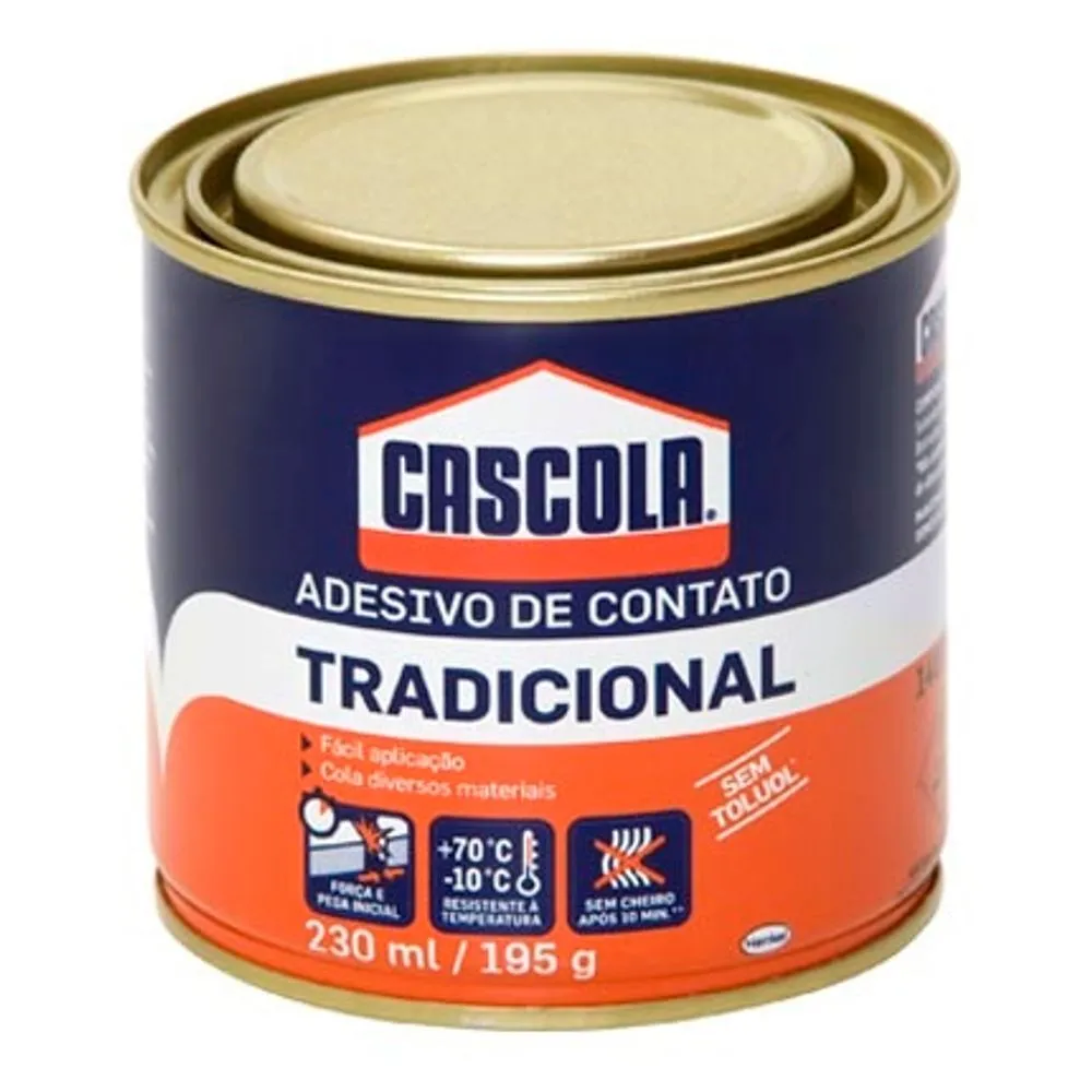 Cola de Contato Tradicional Sem Toluol 195g