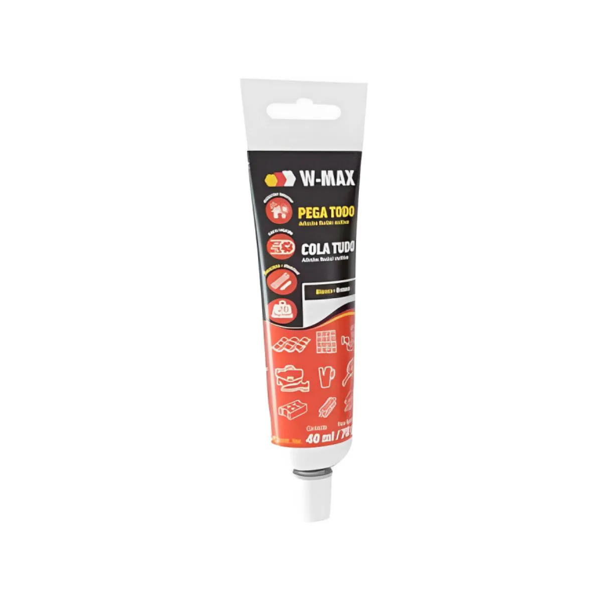 Adesivo Cola Tudo Branco 70g W-Max