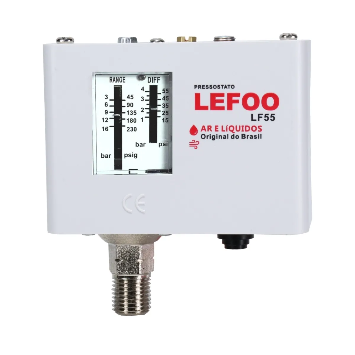 Pressostato Regulável para Água e Ar 3 a 16kg LF55-03W - Pressostato Regulável para Água e Ar 3 a 16kg LF55-03W