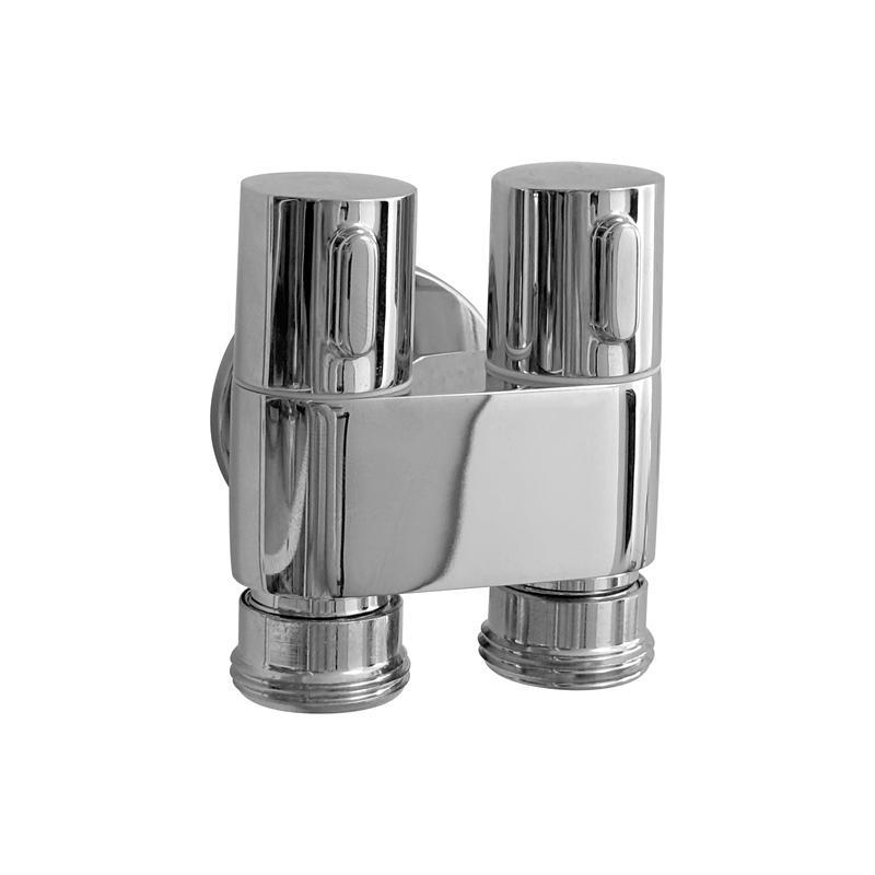 Registro Duplo Universal Inteligente 1/2" e 3/4" Inox Cromado - 1/2"