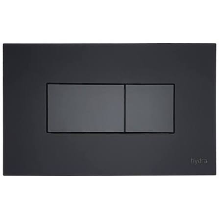 Acabamento para Válvula de Descarga Slim Duo Preto Fosco Hydra