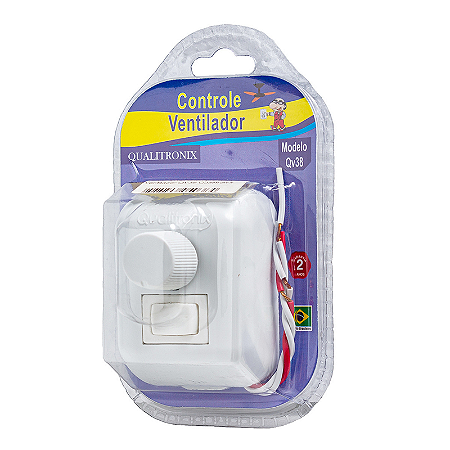 Controle de Velocidade Externo para Ventilador de Teto Qualitronix QV38