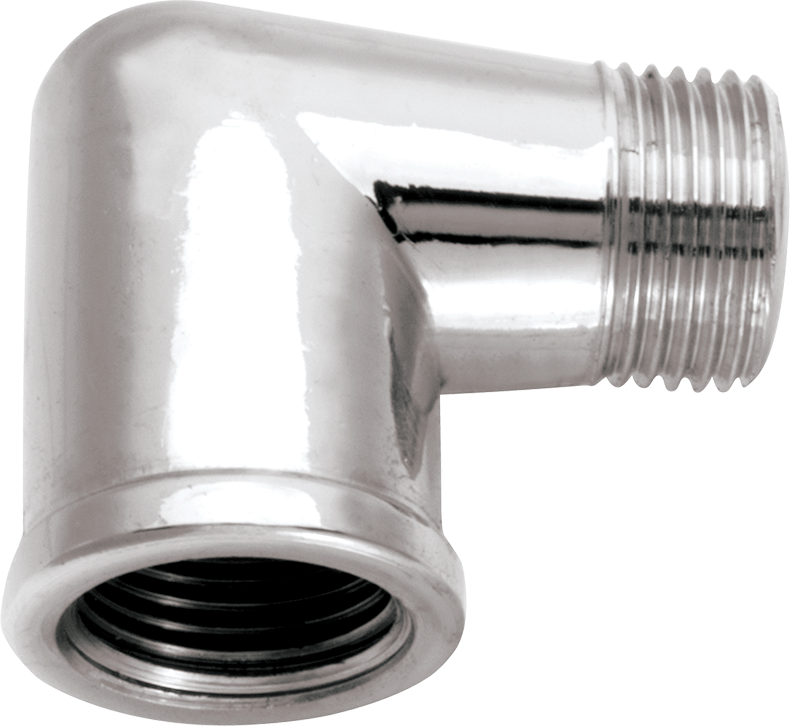 Cotovelo Cromado Macho-Fêmea 3/8" x 90° Blukit