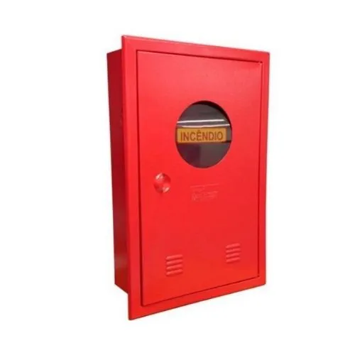 Abrigo Caixa de Incêndio de Embutir 90x120x17cm Vermelha