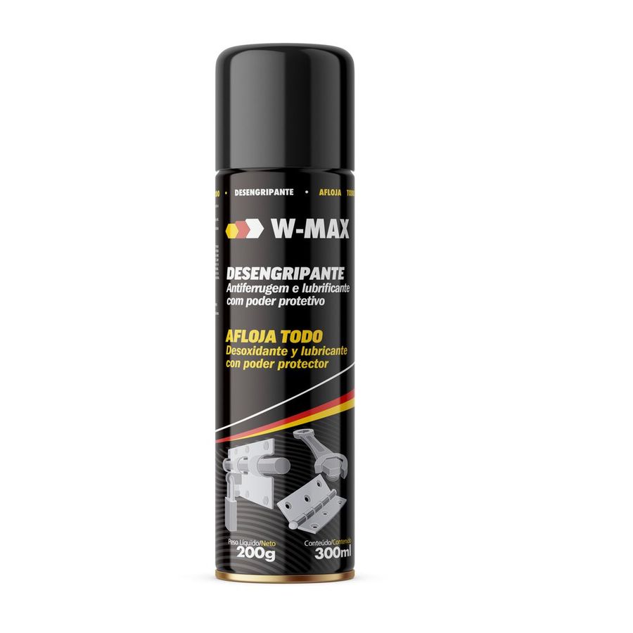 Desengripante e Lubrificante Aerossol W-Max 300ml Wurth