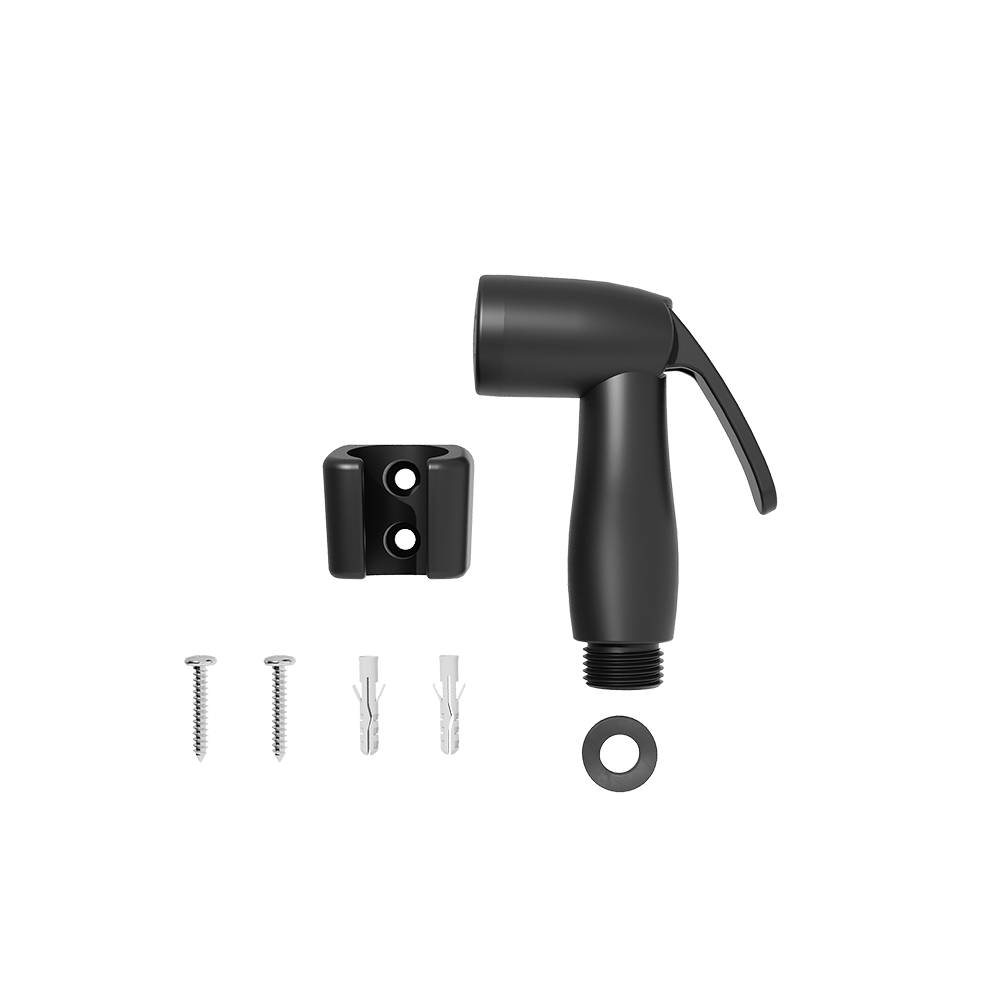 Gatilho para Ducha Higiênica Aquaflex com Suporte Black Fosco Censi
