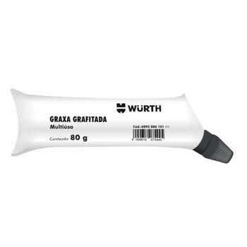 Graxa Branca Lubrificante de Lítio Sachê 80g Wurth