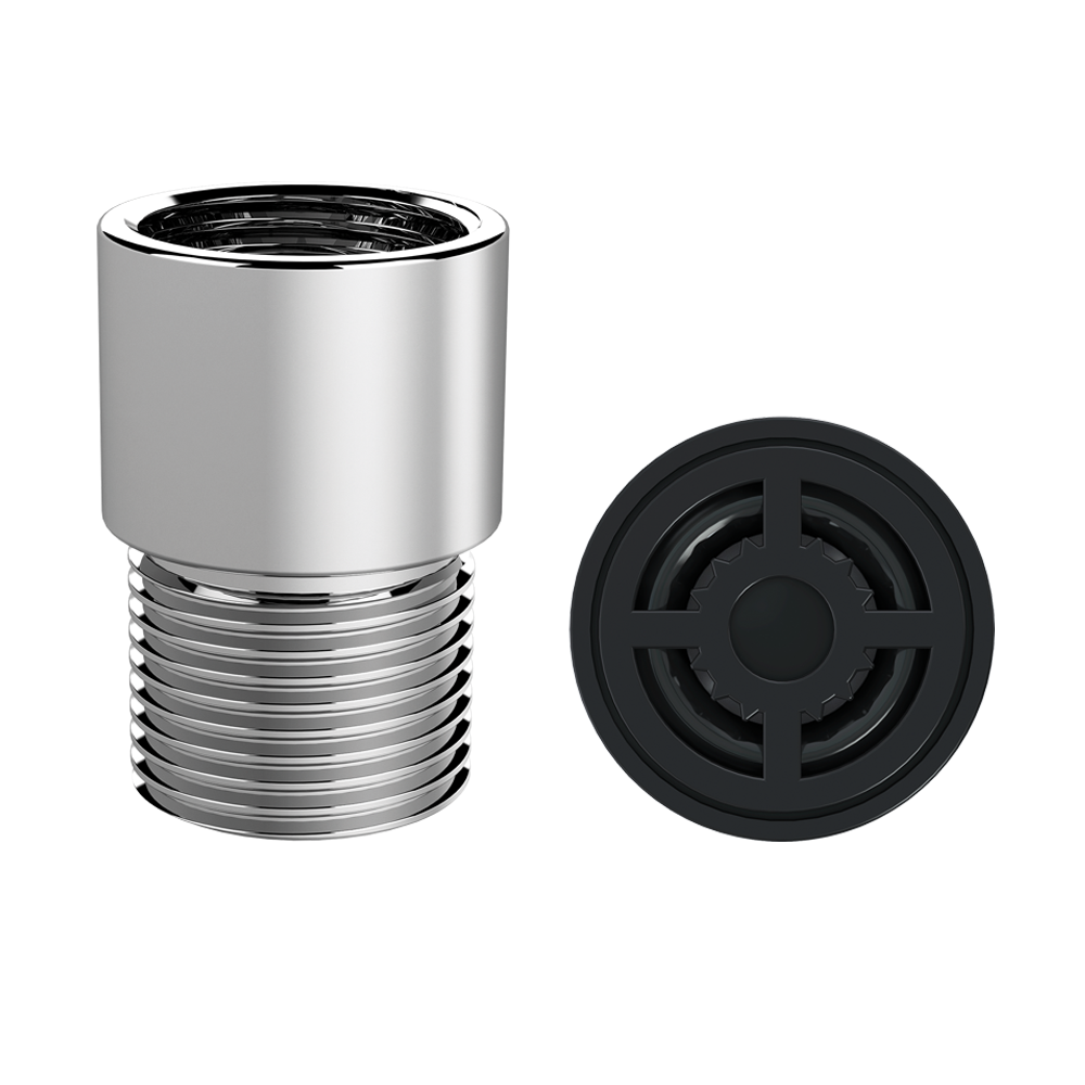 Kit Restritor de Vazão 6 L/min com Adaptador em ABS Cromado Censi