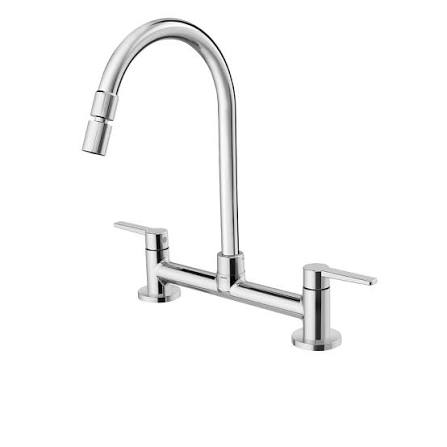 Misturador de Mesa para Cozinha Bica Móvel Gali Cromado Docol