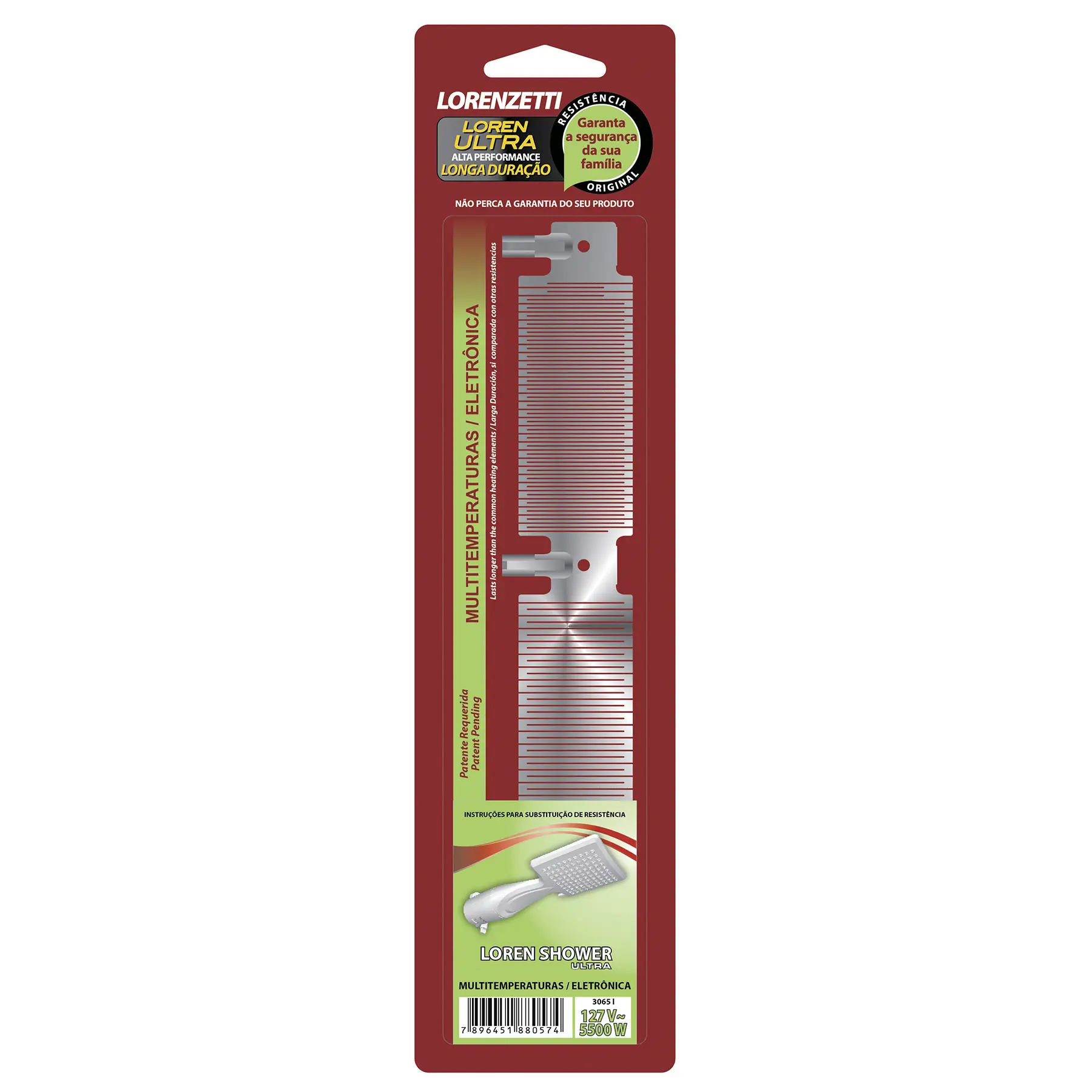 Resistência Loren Shower 127V 5500W Lorenzetti