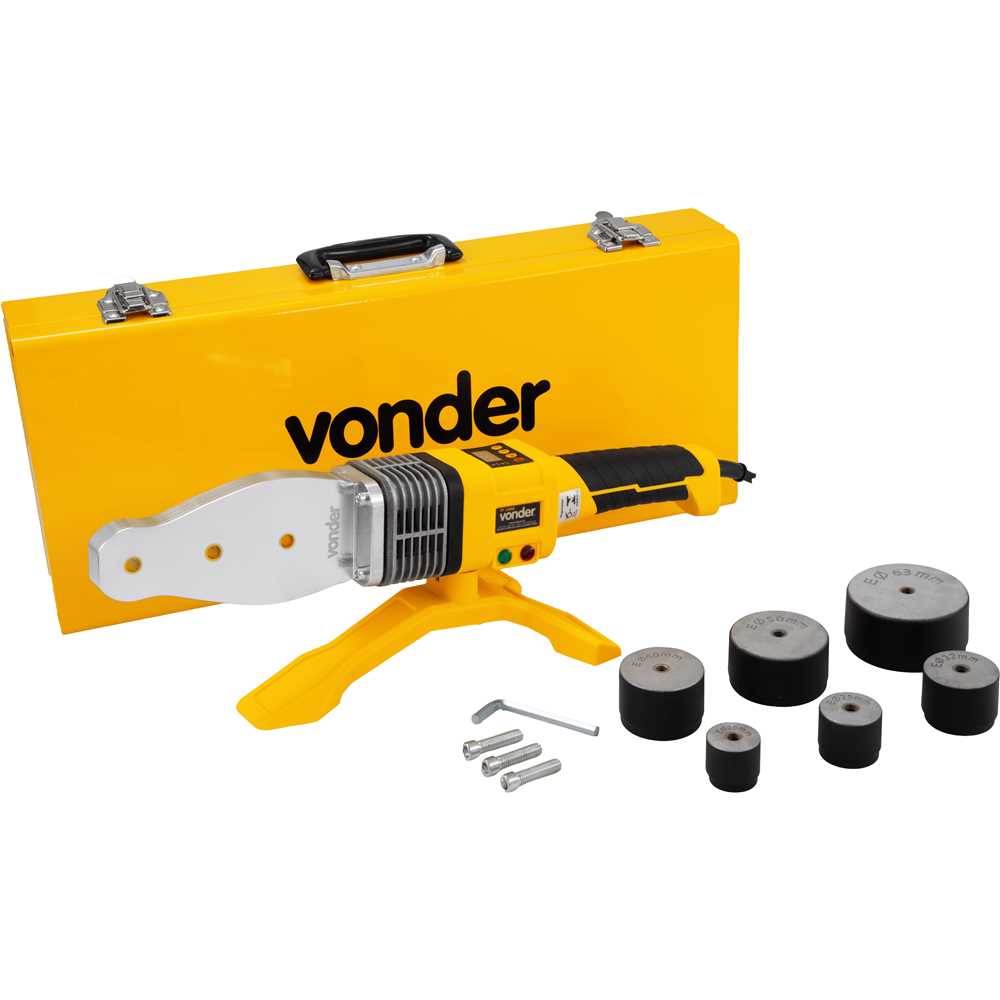 Termofusora 220V com Bocais de 20mm a 63mm Vonder