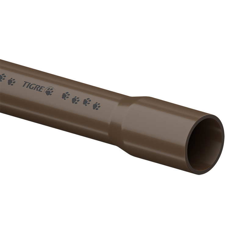 Tubo de PVC Soldável Marrom Tigre (metro) - 20mm