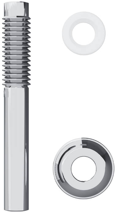 Tubo de Ligação Flexível Cromado 32cm para Bacia Sanitária Blukit