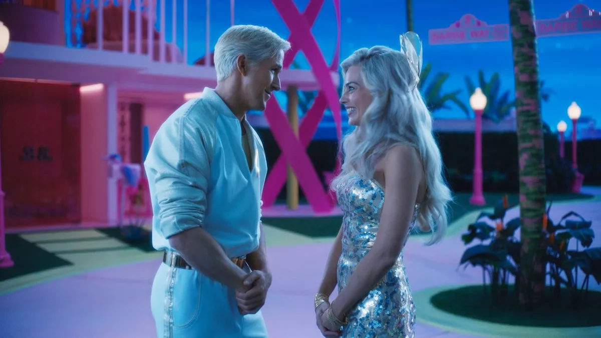 Margot Robbie in Barbie (2023), directed by Greta Gerwig for Warner Bros. Pictures