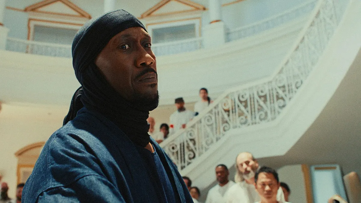 Still from Your Mother Your Mother Your Mother (2026), directed by Bassam Tariq and starring Mahershala Ali as Latif