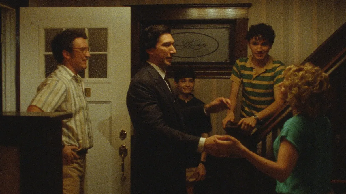 Paper Tiger (2026), James Gray's crime drama starring Adam Driver, Miles Teller, and Scarlett Johansson, set in 1986 Queens and Brooklyn