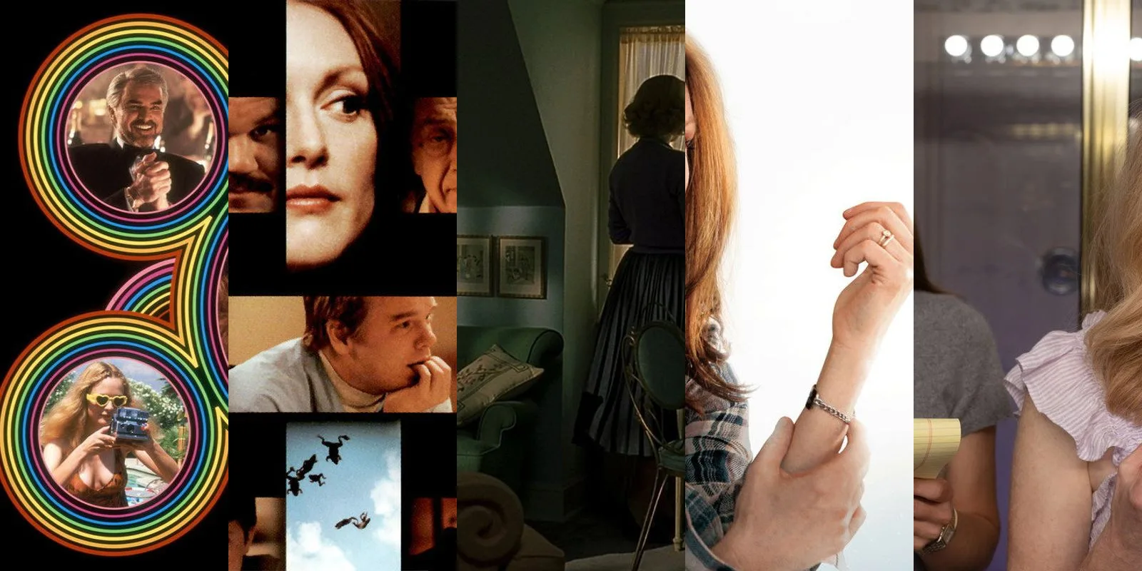Julianne Moore, star of The Debut (2026), a community theater drama directed by Jesse Eisenberg for A24
