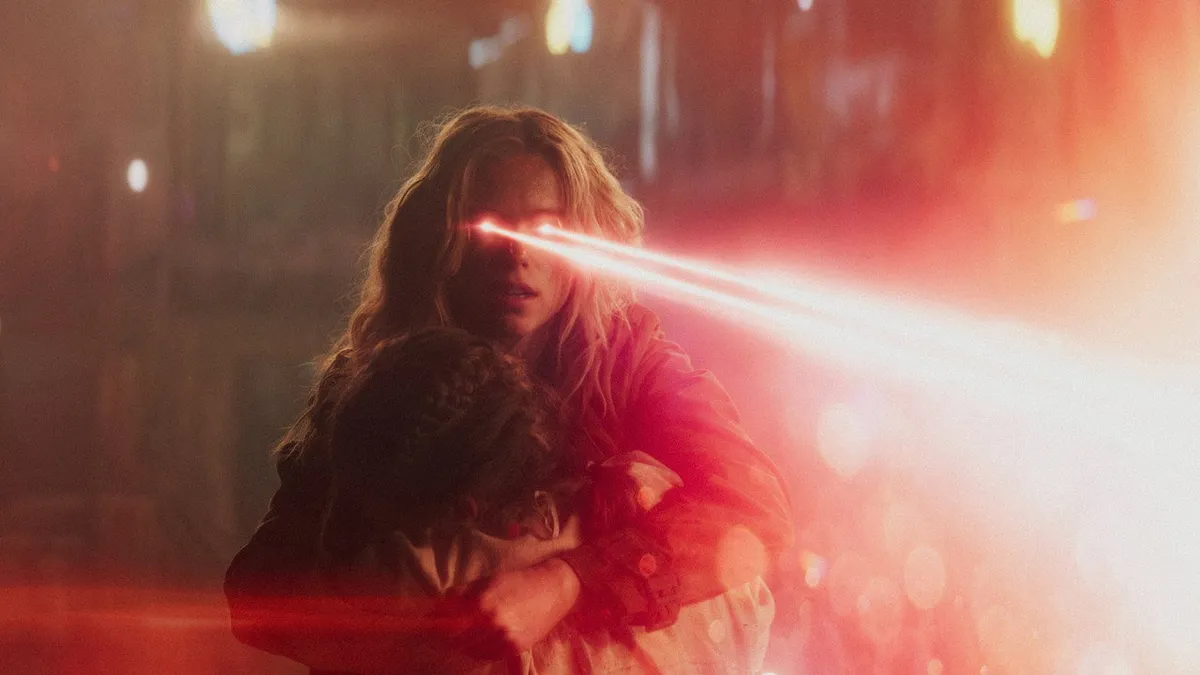 Milly Alcock as Supergirl in the 2026 Warner Bros. DCU film directed by Craig Gillespie