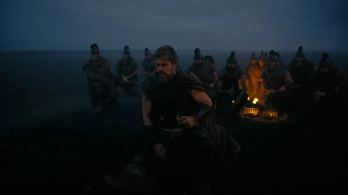 A sweeping scene from The Odyssey (2026), Christopher Nolan's Universal Pictures epic starring Matt Damon as Odysseus, one of the studio's key 2026 blockbusters.