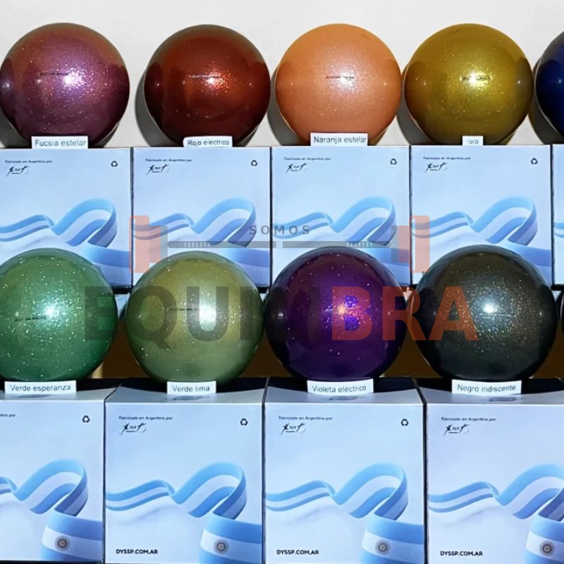 Pelota de Competición lisa con glitter - Apta para inflar entre 18 y 20 cm (405 gr)