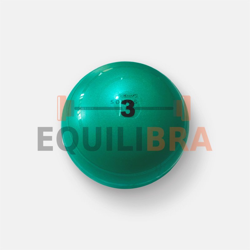 Toneball 3 KG.  -  17 CM - Color verde metalizado