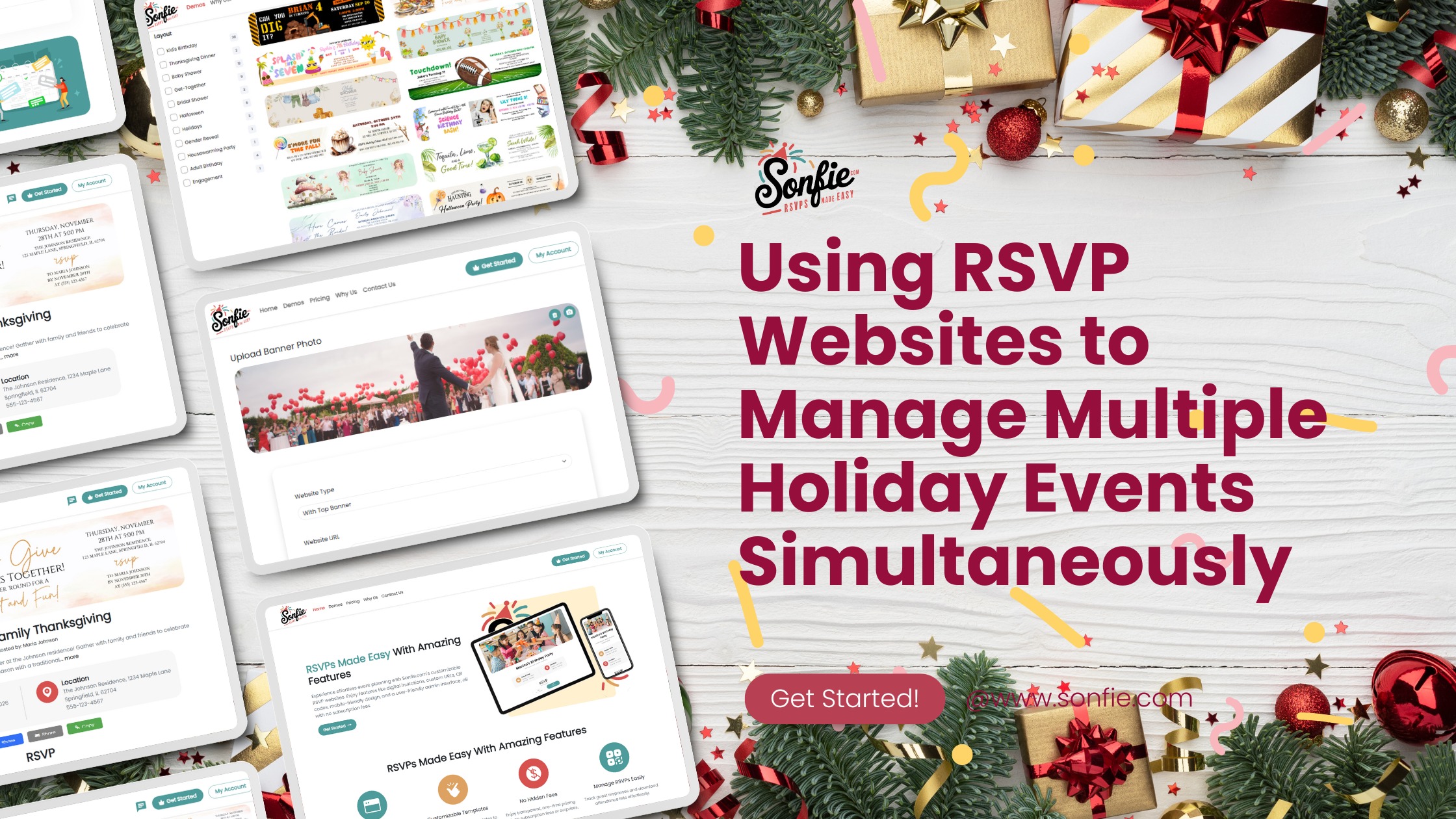 Using RSVP Websites to Manage Multiple Holiday Events Simultaneously