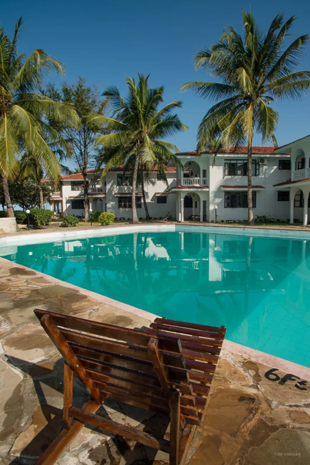 Courtyard swimming pool at Bahari Dhow Beach Villas