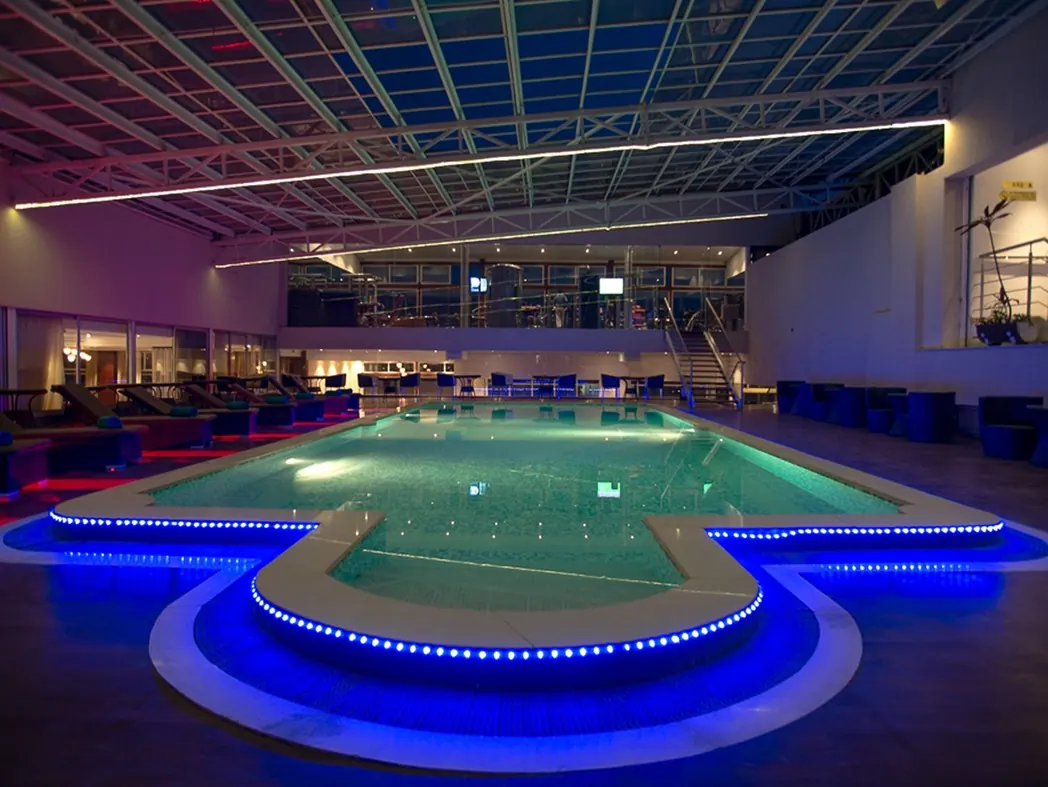 Indoor swimming pool at Cloud Hotel & Suites