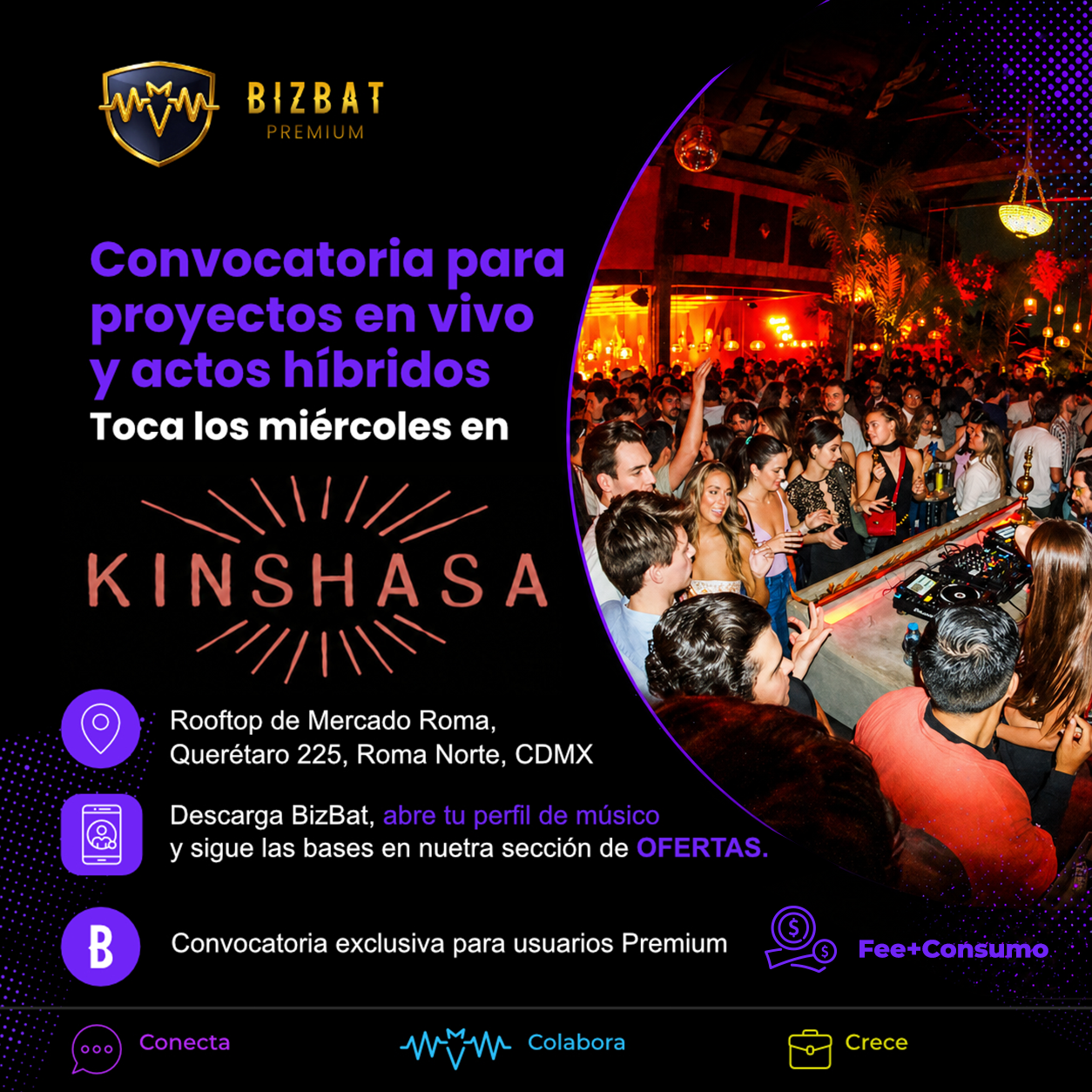 ¡Toca en vivo en Kinshasa!