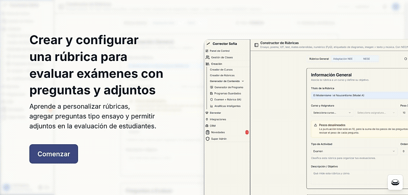 Crea tu propia Rúbrica