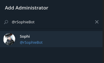 Sophie Admin