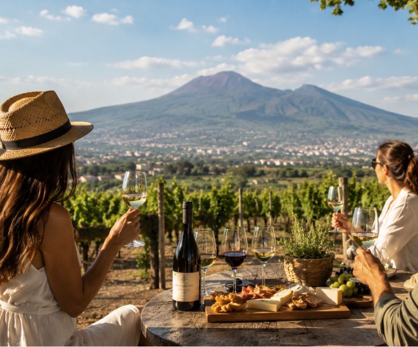 Experience Herculaneum & Pompeii with Wine Tasting & Lunch on Mount Vesuvius