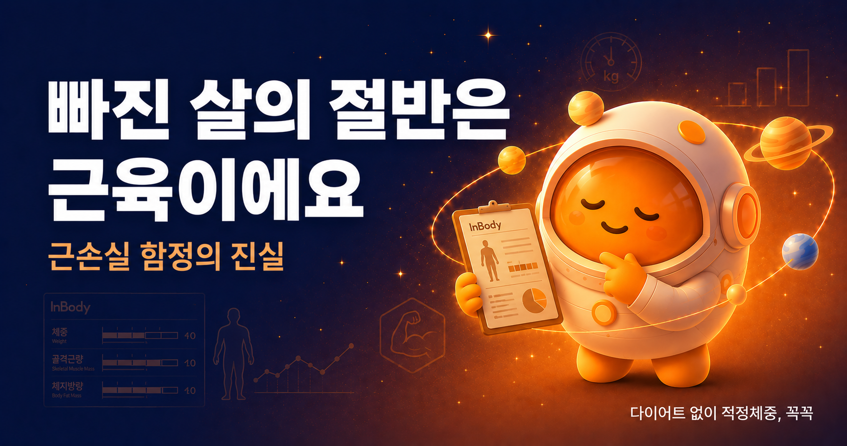 다이어트로 빠진 살의 절반은 근육이에요 - 근손실이 만드는 가장 큰 함정
