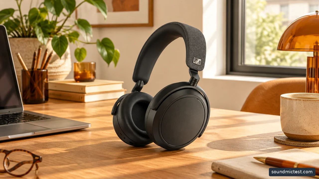 comfortable over-ears equipment in an everyday listening setup