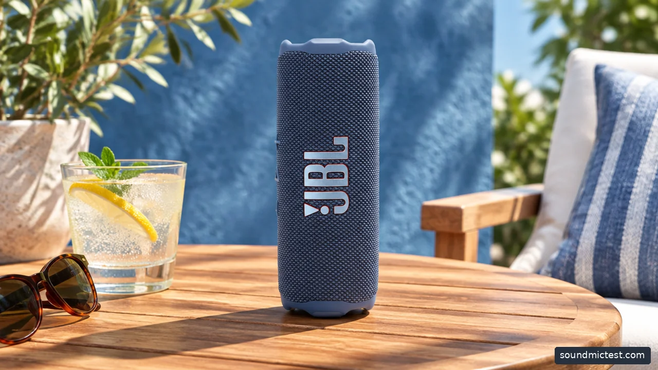 portable speaker picks equipment in an everyday listening setup
