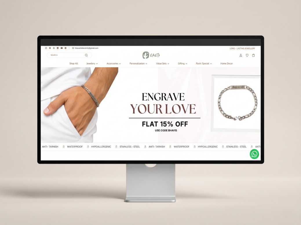 The Cacti Store Showcase Mockup