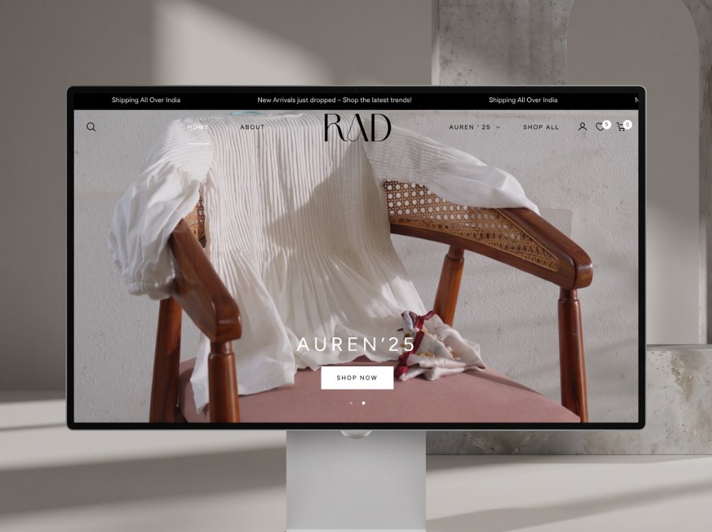 RAD Showcase Mockup
