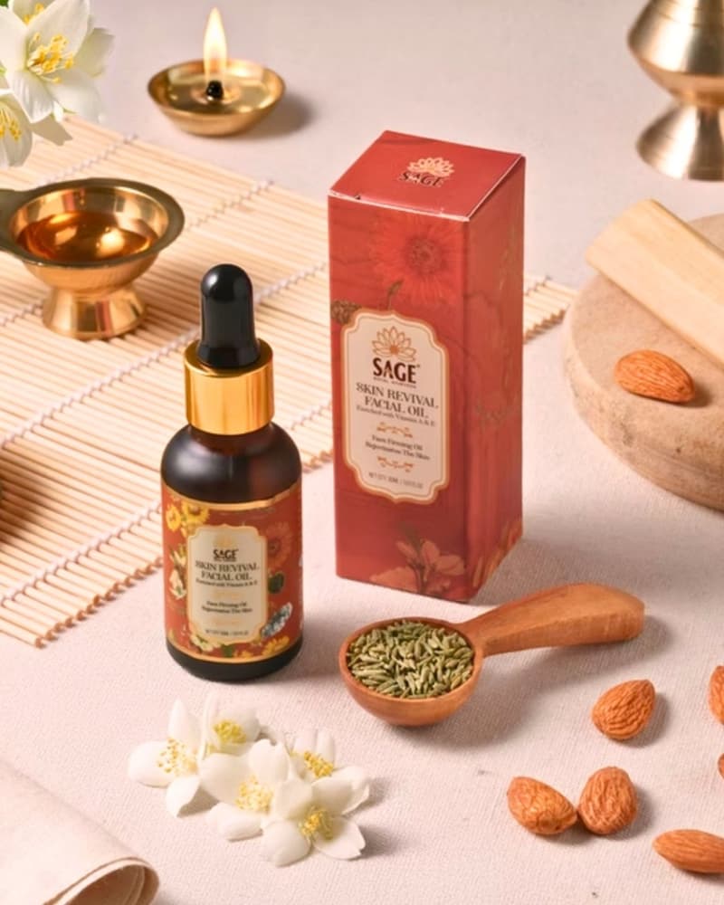 Sage Perfume Showcase Mockup