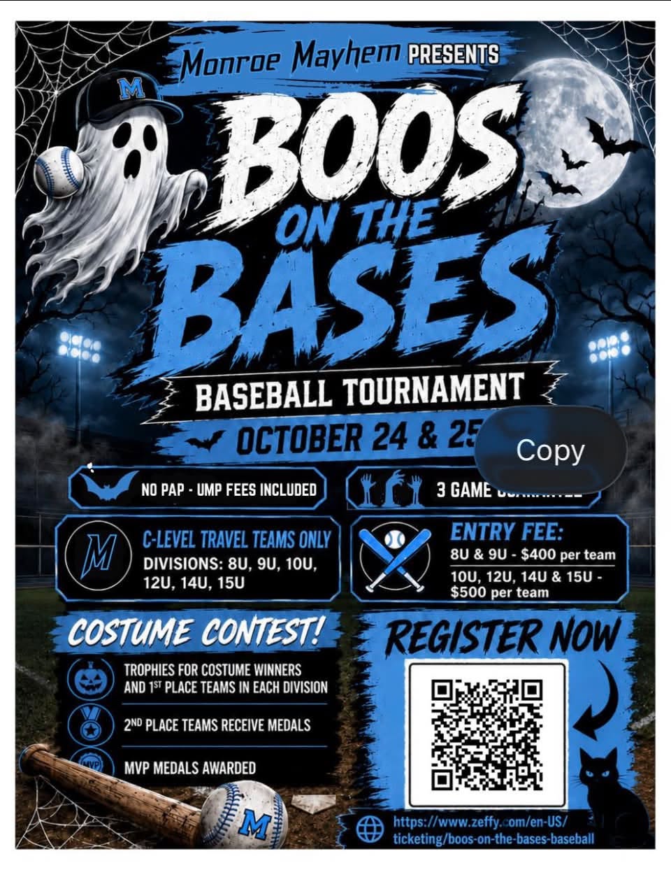 Boos on the Bases Baseball Tournament
