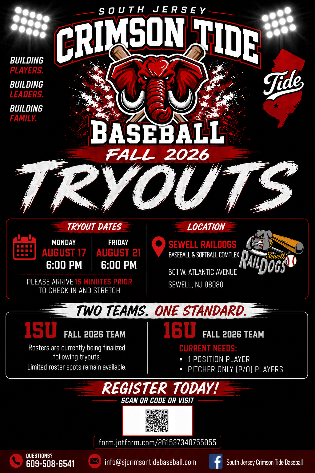 Final Fall 2026 Tryout – 15U & 16U