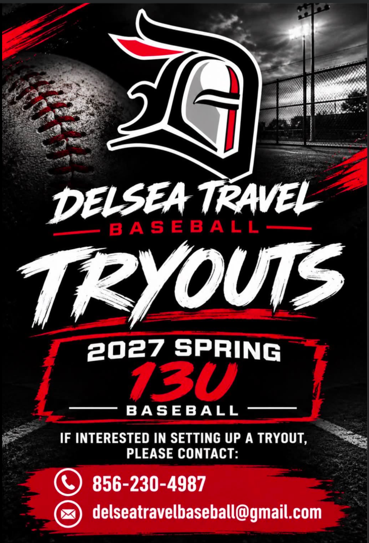 Delsea Travel Baseball Tryouts