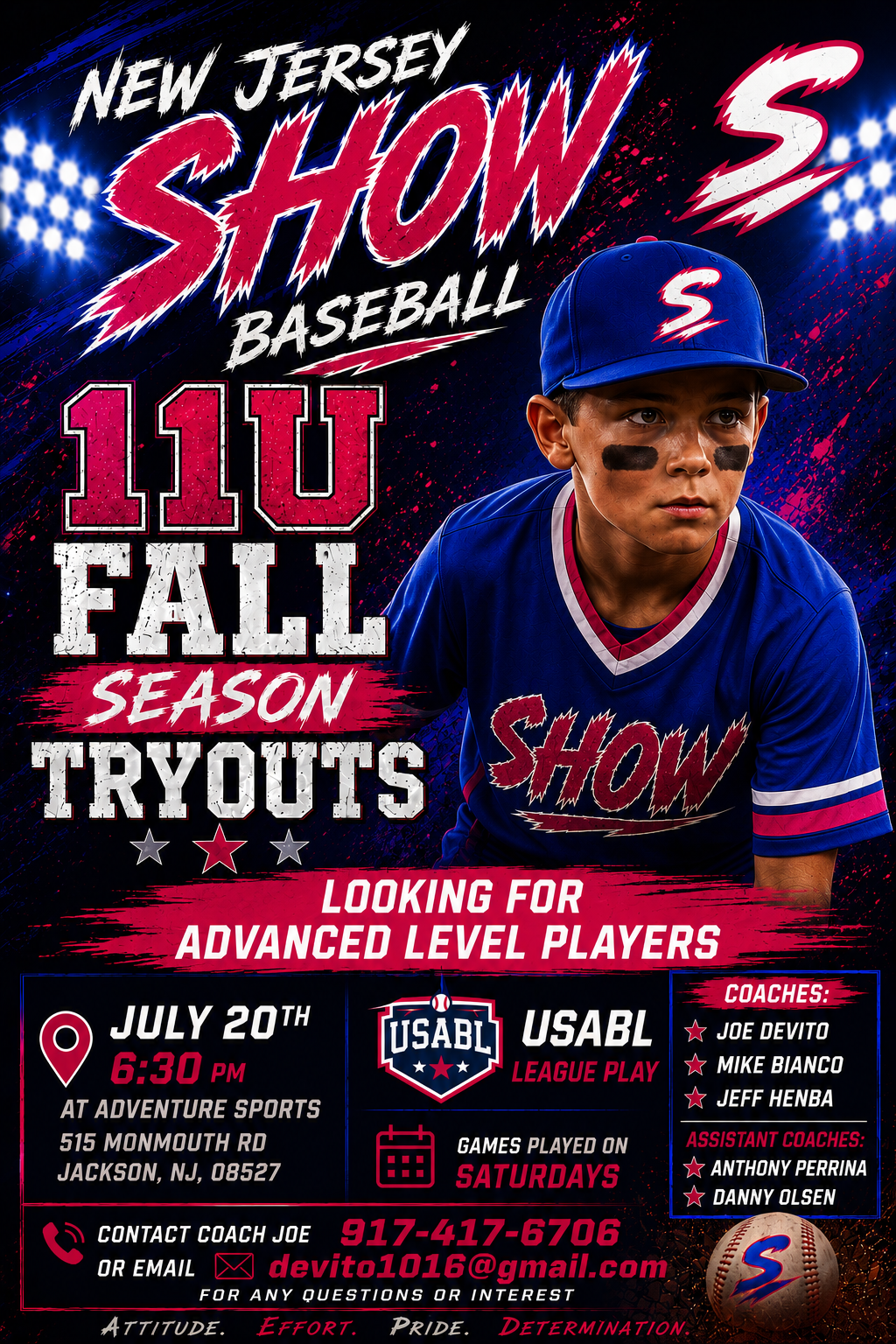 11u FALL SEASON TRYOUT